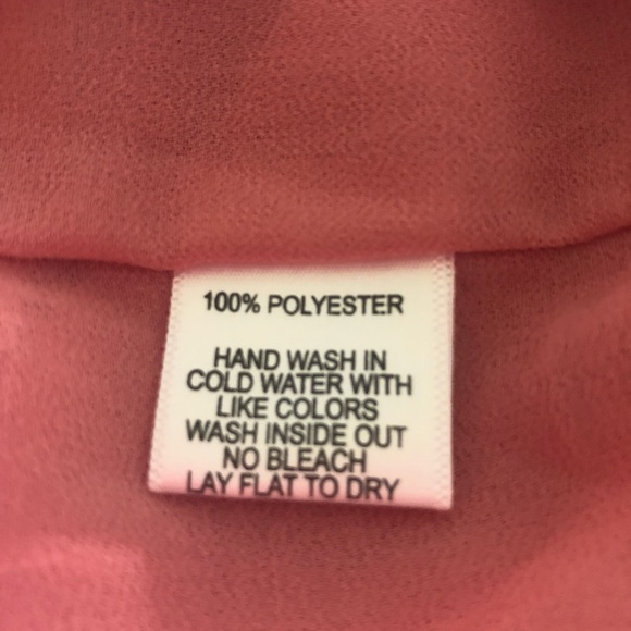 GIBSONLOOK NWT SALMON COLOR BLOUSE WITH LINING , SHORT SLEEVES SIZE LARGE - Picture 6 of 7